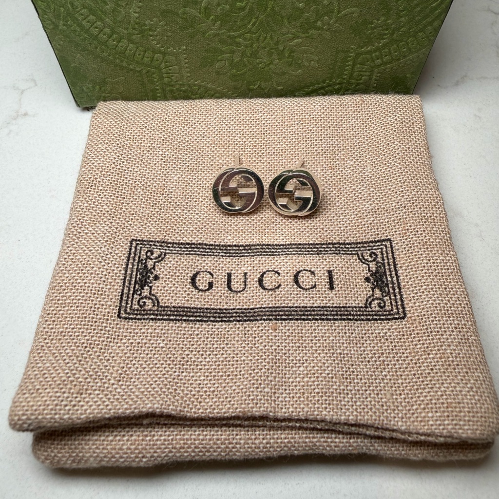Gucci Interlocking Stud Earrings